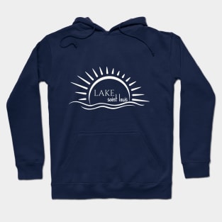 Lake Saint Louis Yellow Sun over the Waves Hoodie